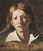 Theodore   Gericault Portrait Study of a Youth painting